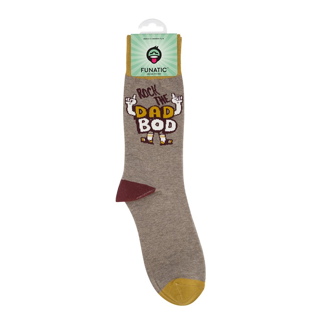 Rock the Dad Bod Socks | Gift for Dad | Funny Socks - HER Home Design Boutique